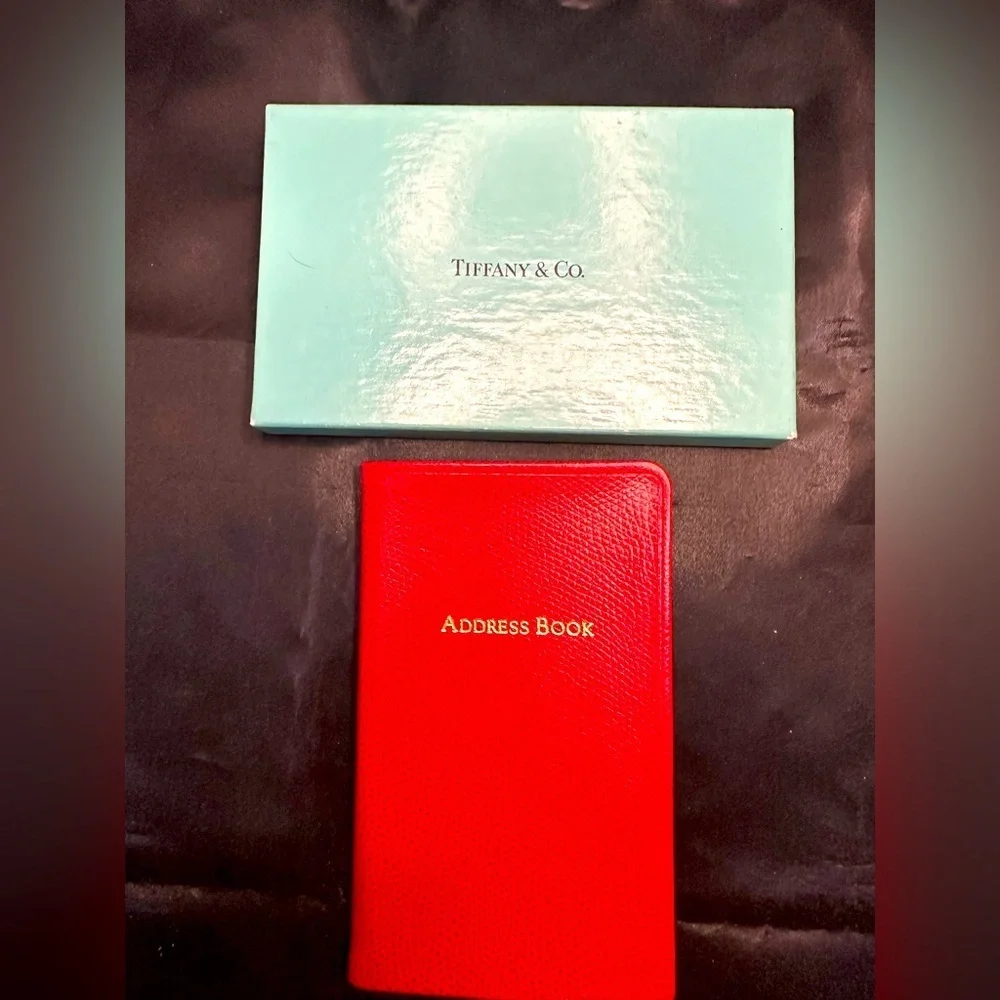 Tiffany & Co. Leather Address Book w/box NWOT